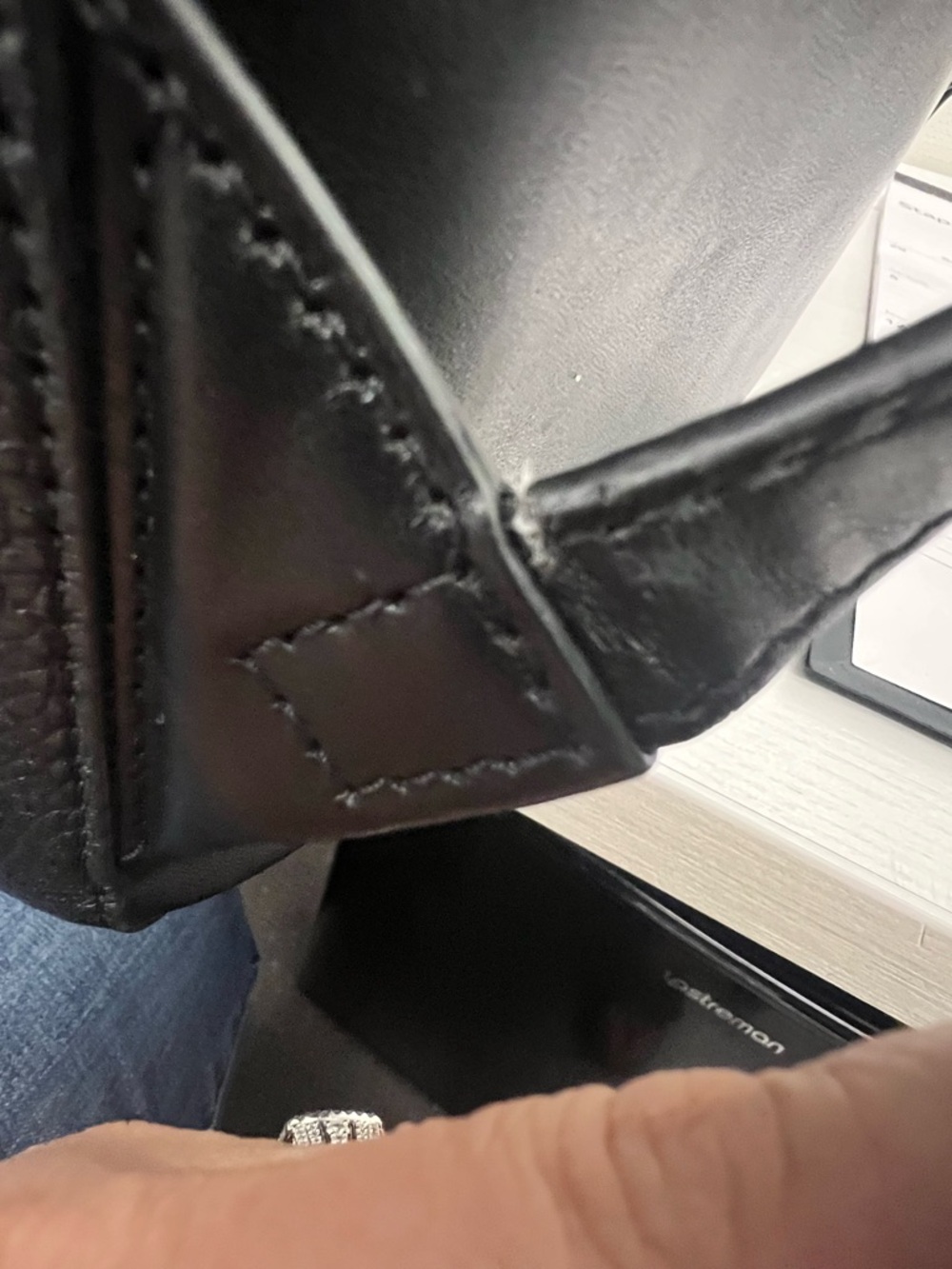 Michael Kors Black Leather Backpack with Gold Hardware - Picture 8 of 8